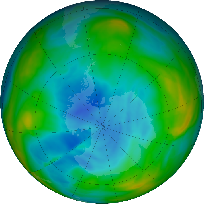 Ozon, NASA, mapa, ziemia, dziura ozonowa